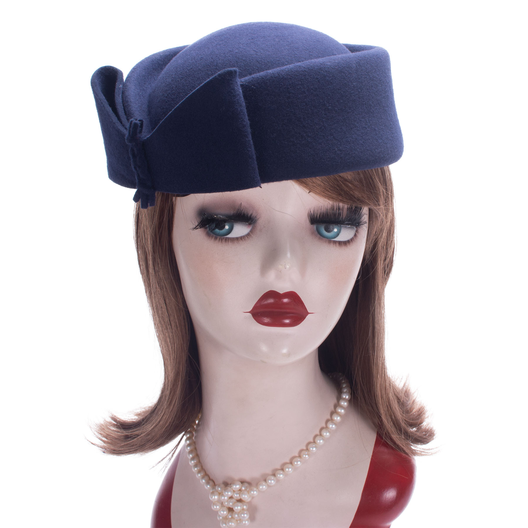 Fedora Hat Wool - Lawliet Gözyaşı Fascinator Kadın Vintage Görünüm