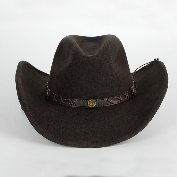 Fedora Hat Wool - X4007 % 100% Yün Kovboy Şapkası