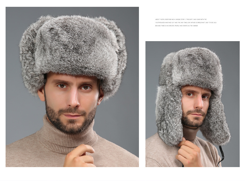 Trapper Hat Ear Flap - Bombacı Şapkalar Moda Çin Kuzeydoğu Büyük