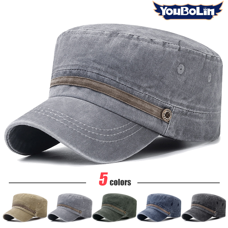Dad Hat Cotton - Yıkanmış şapka, eski pamuklu düz şapka,