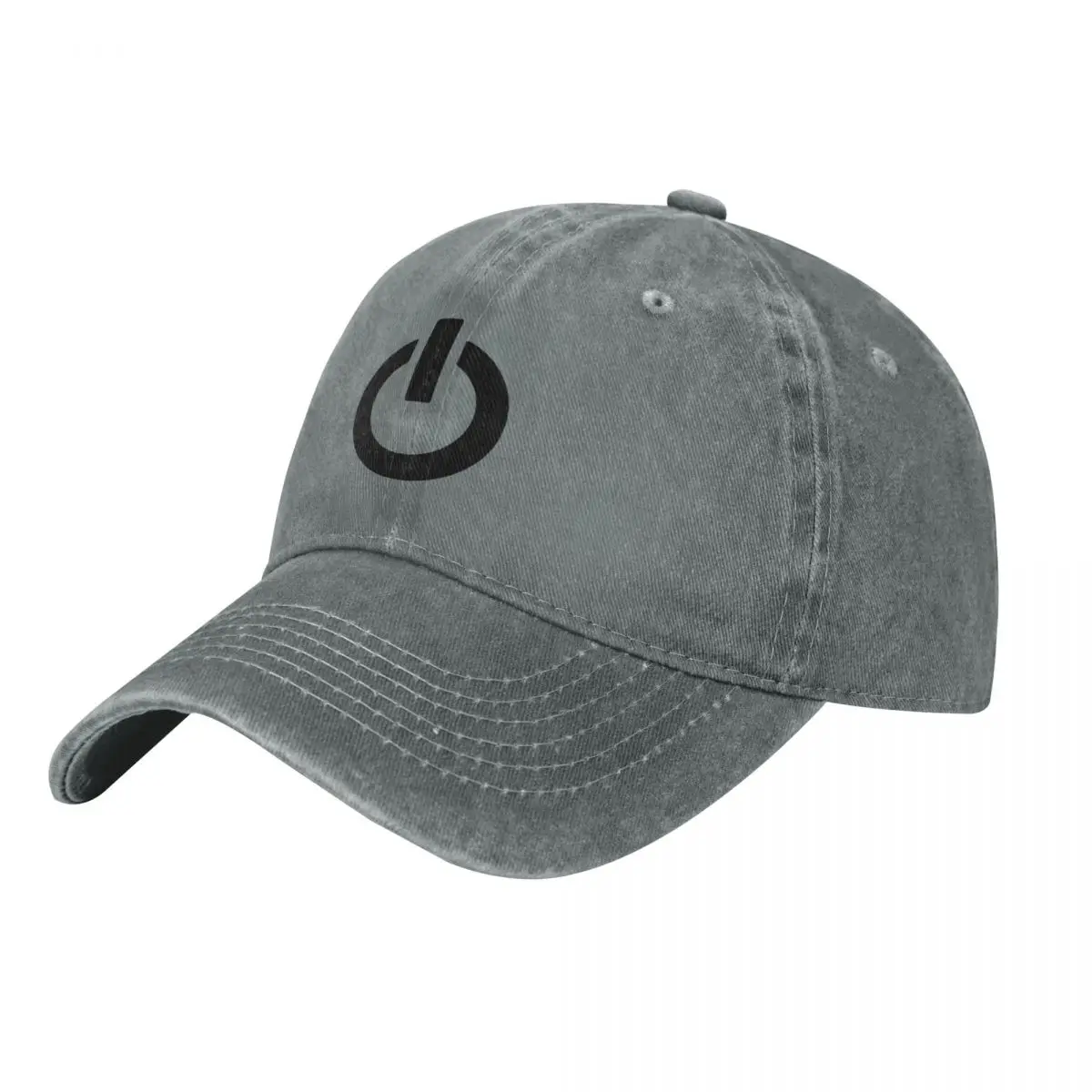 Golf Cap Dad - Güç Düğmesi (siyah) Beyzbol Şapkası baba