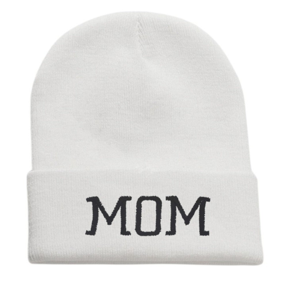 Beanie Cuffed Knit - Minimal Ebeveyn Eşleşen Anne Baba Bere
