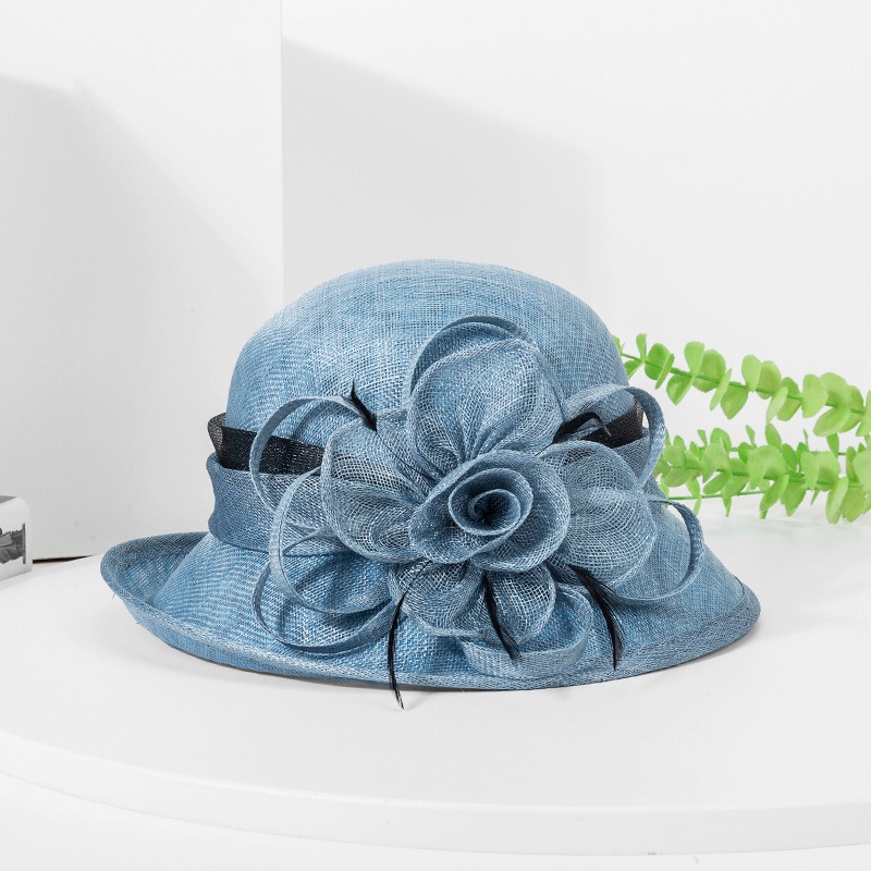 Sun Hat Wide Brim - Trendy Organze Güneş Şapkaları Fırfırlı Geniş