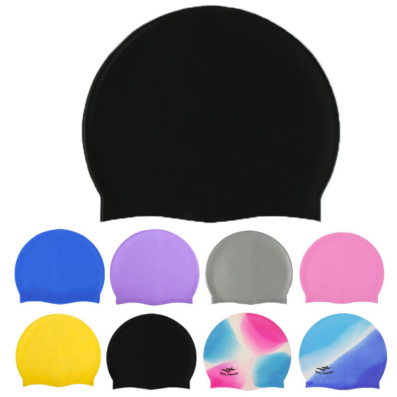 Swim Hat Silicone - Su geçirmez silikon yüzmek kapaklar kadın