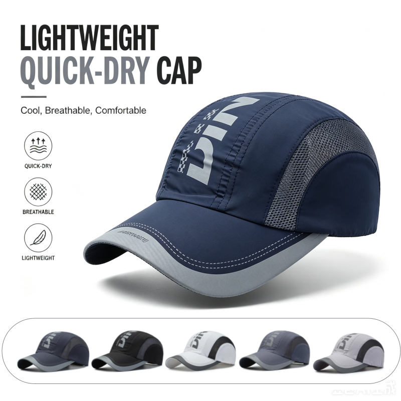Running Cap Lightweight - Hızlı Kuruyan Spor Şapkası Erkekler Hafif