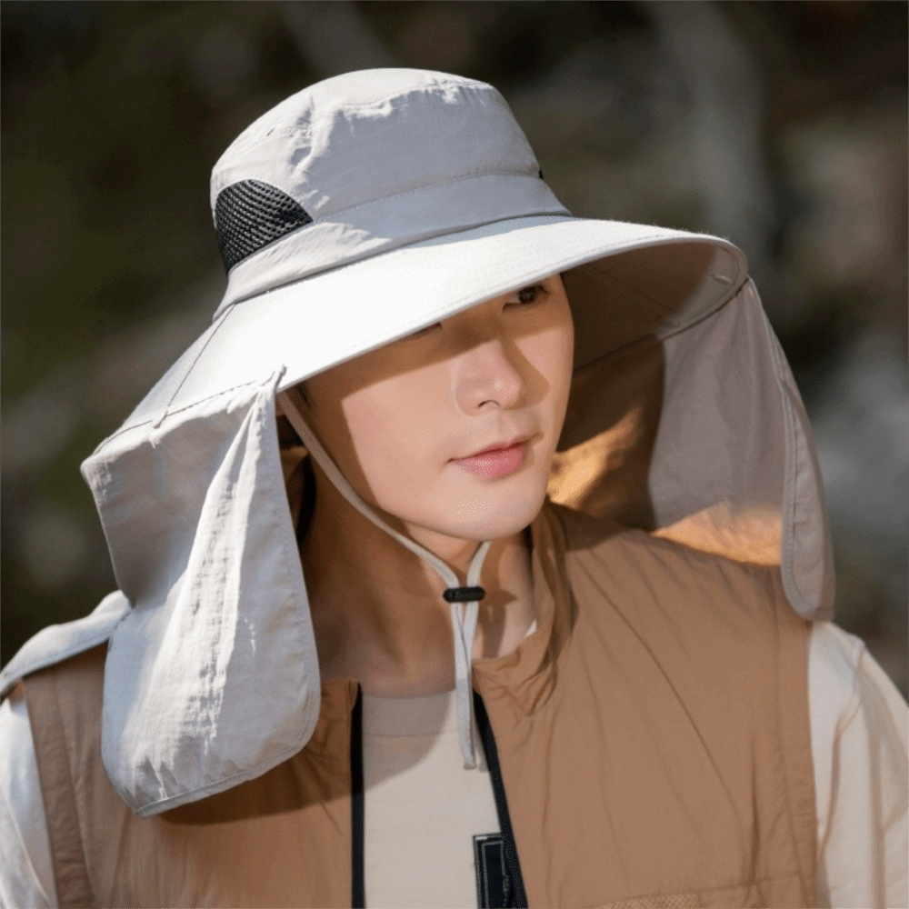 Visor Sun Hat - Moda kumaş erkek güneş şapkası büyük