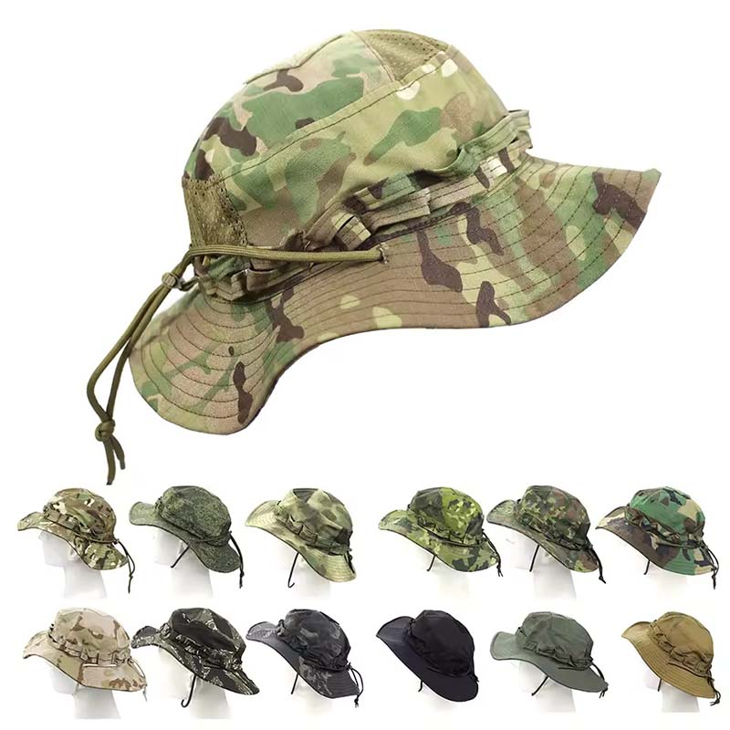 Boonie Hat Tactical - Kamuflaj Taktik Boonie Şapkaları Kamp Tırmanış