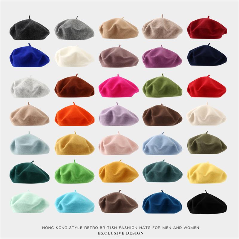 Beret French Wool - Büyük Boy Bere Kadın Büyük Bereliler