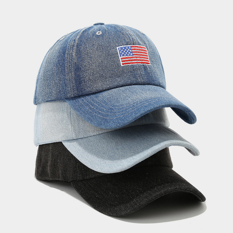 Dad Hat Cotton - Vintage Yıkanmış Kot Beyzbol Şapkası ABD