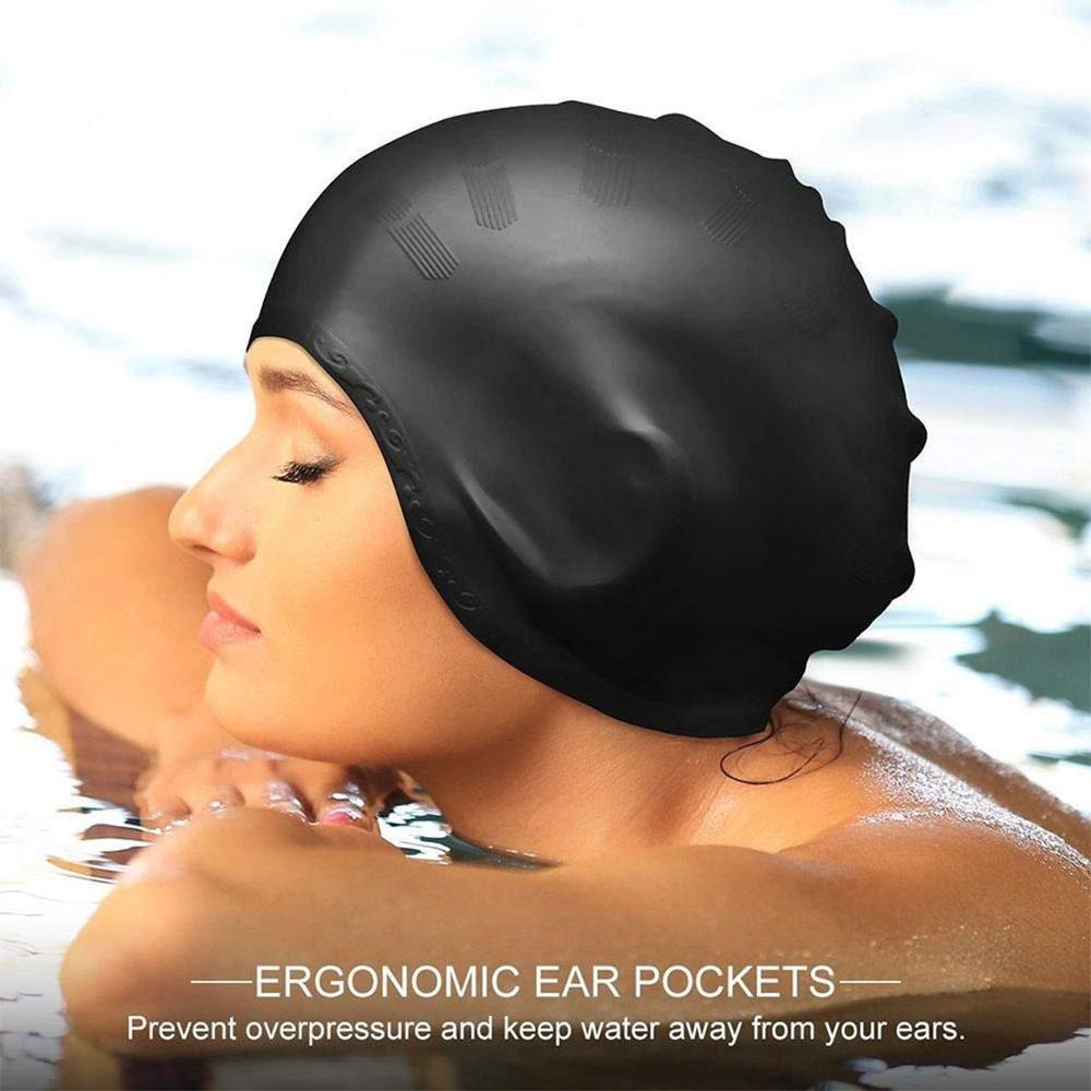 Swim Hat Silicone - Yetişkinler için yüksek elastik yüzme boneleri