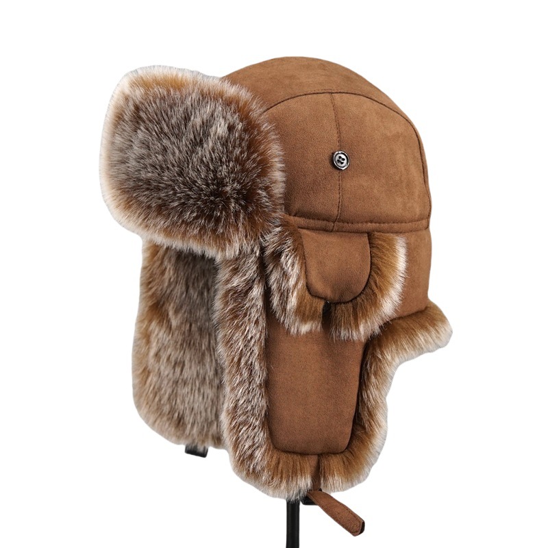 Trapper Hat Ear Flap - Erkek Kışlık Suni Kürk Avcı Şapkası,
