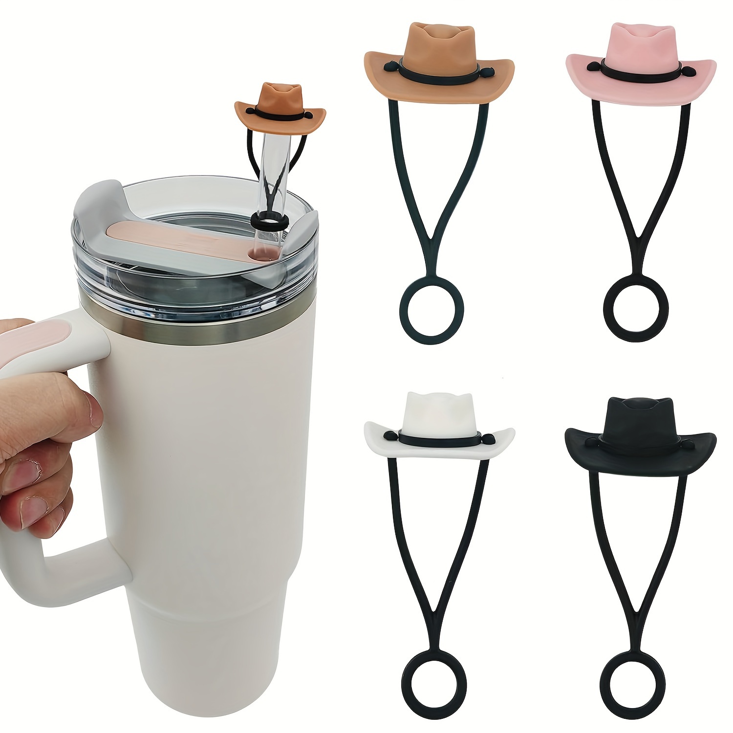 Cowboy Hat Straw - Silikon Kovboy Şapkası Hasır Kapakları Kapakları