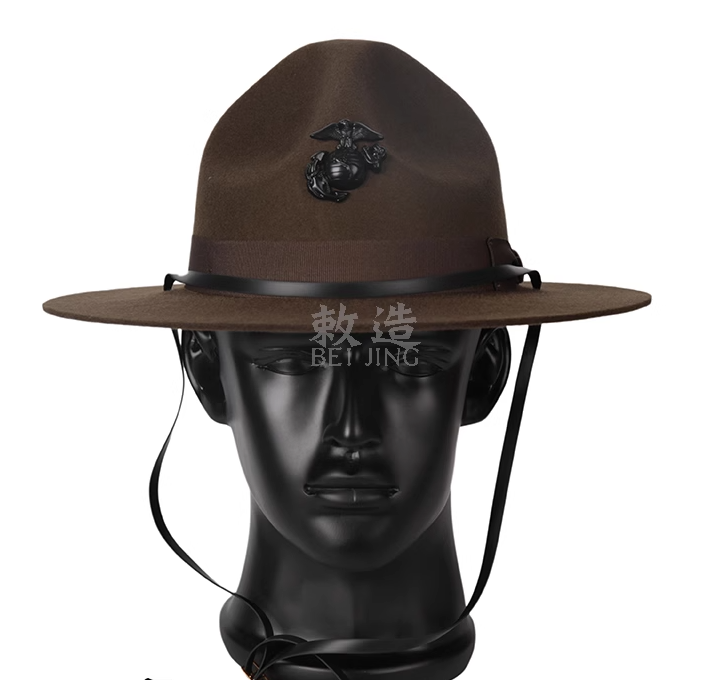 Fedora Hat Wool - ABD Deniz Piyadeleri Şapka Batı Kovboy