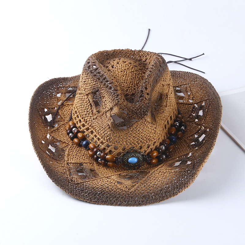 Cowboy Hat Straw - İspanyol Retro Kovboy Hasır Şapka İlkbahar
