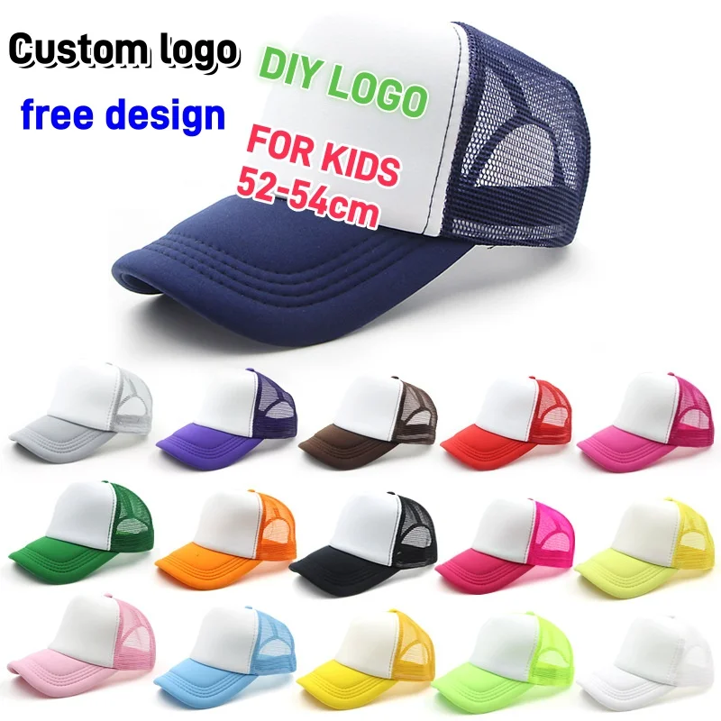 Trucker Cap Mesh - Çocuklar ayarlanabilir örgü kamyon şoförü şapkası