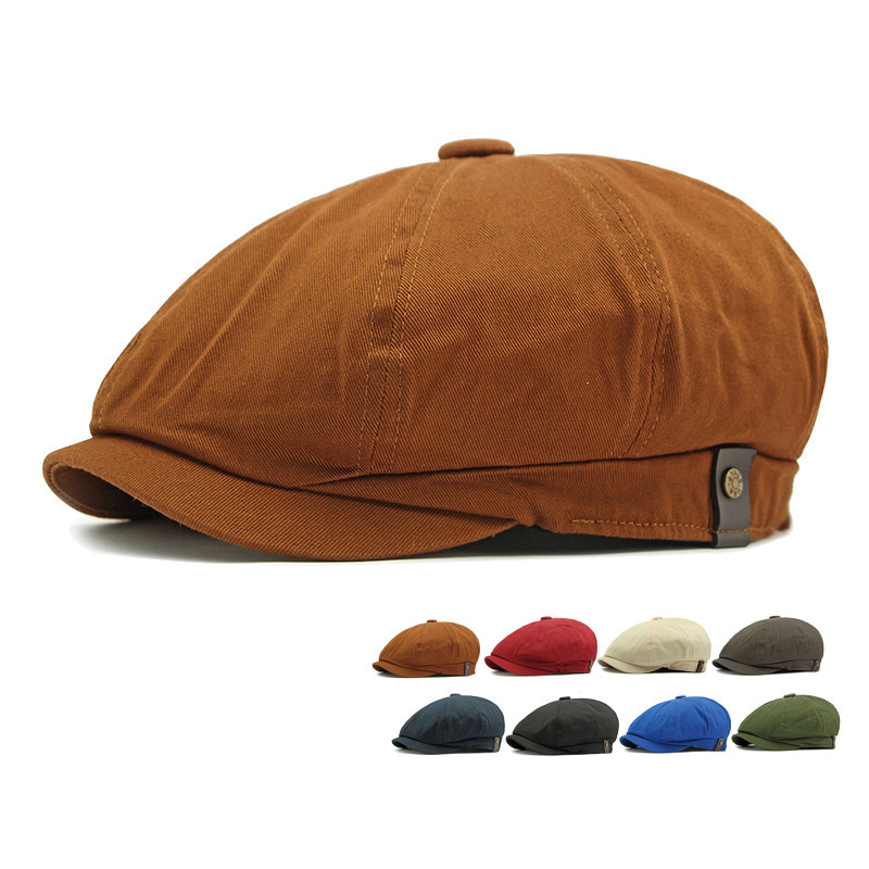 Newsboy Cap Ivy - Mistdawn Vintage Pamuklu Gazeteci Beresi Sekizgen