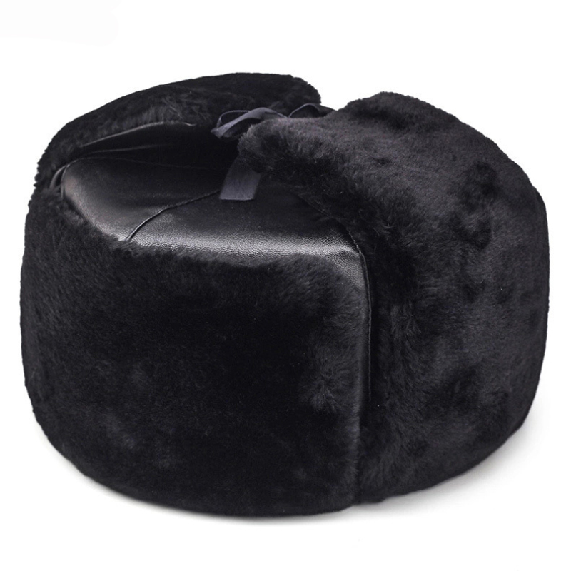 Trapper Hat Ear Flap - Sıcak kalın rus şapka erkekler ordu