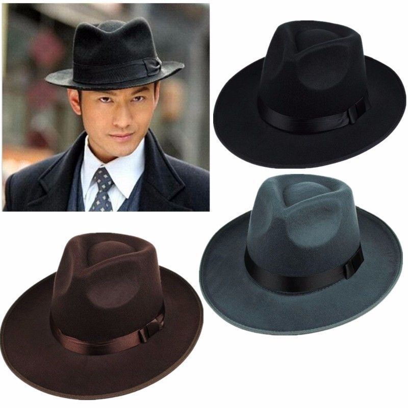 Fedora Hat Wool - Yeni Varış Unisex Yetişkin Batı Kovboy