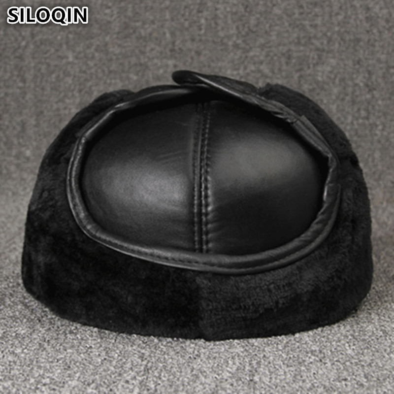 Winter Trapper Hat - Hakiki Deri şapkalar Kışlık Sıcak Bombacı