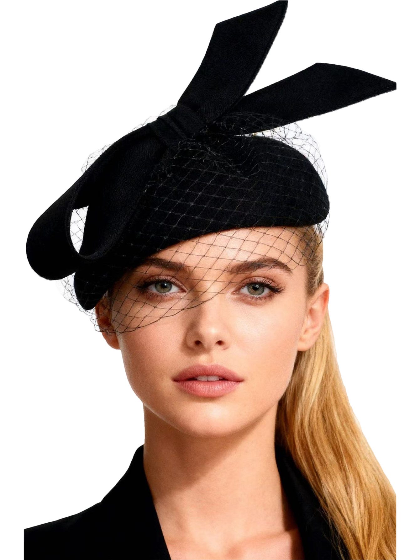 Beret French Wool - Fransız Beyaz Bere Şapkası, Fiyonklu Yün