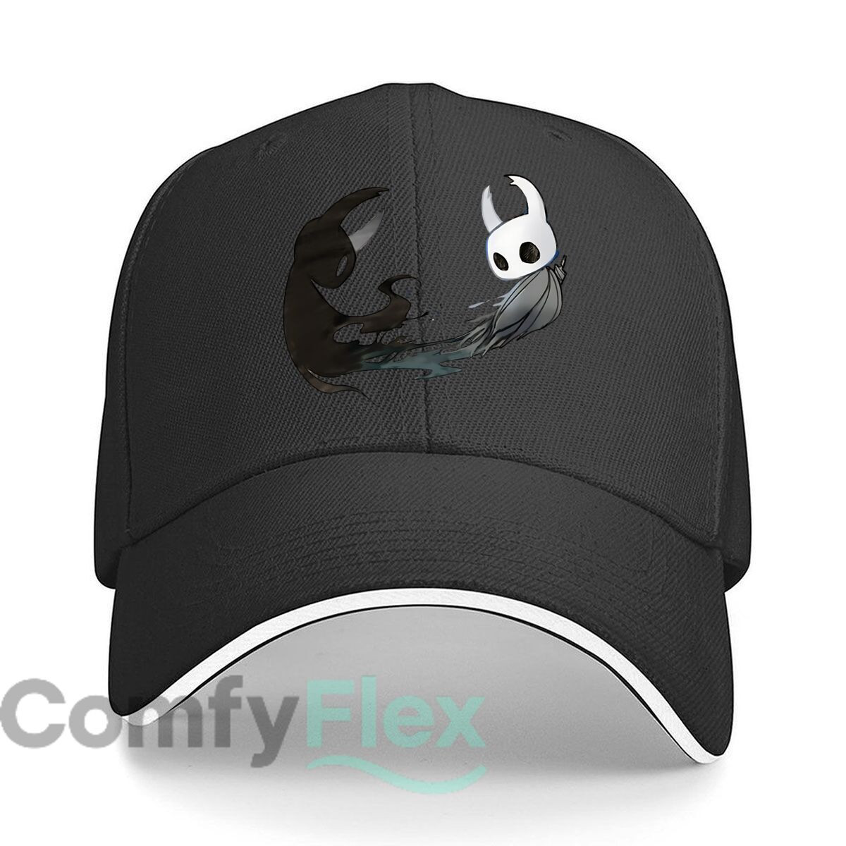 Baseball Cap Structured - Hollow Knight & Void Entity İllüstrasyon