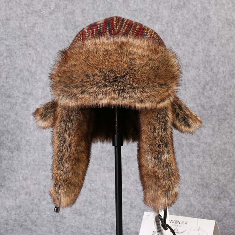 Winter Trapper Hat - B-8433 adam bombacı şapka Rex tavşan