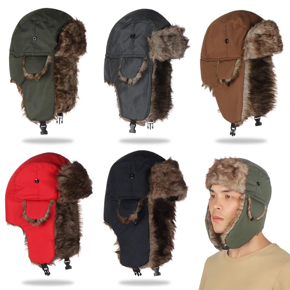 Winter Trapper Hat - Erkek Kadın Kürk Şapka Kayak Şapkası