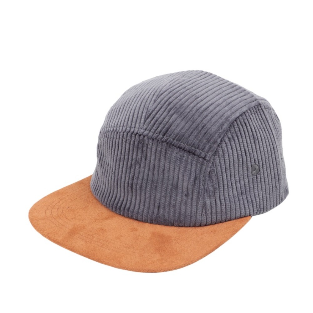 Corduroy Cap 5 Panel - Çok Yönlü Retro Düz Siperli Beyzbol