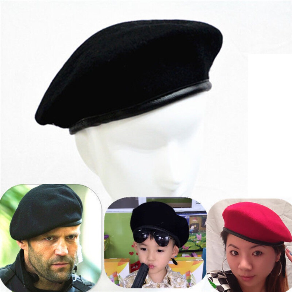 Beret French Wool - Yeni Unisex üniforma kap erkekler kadınlar