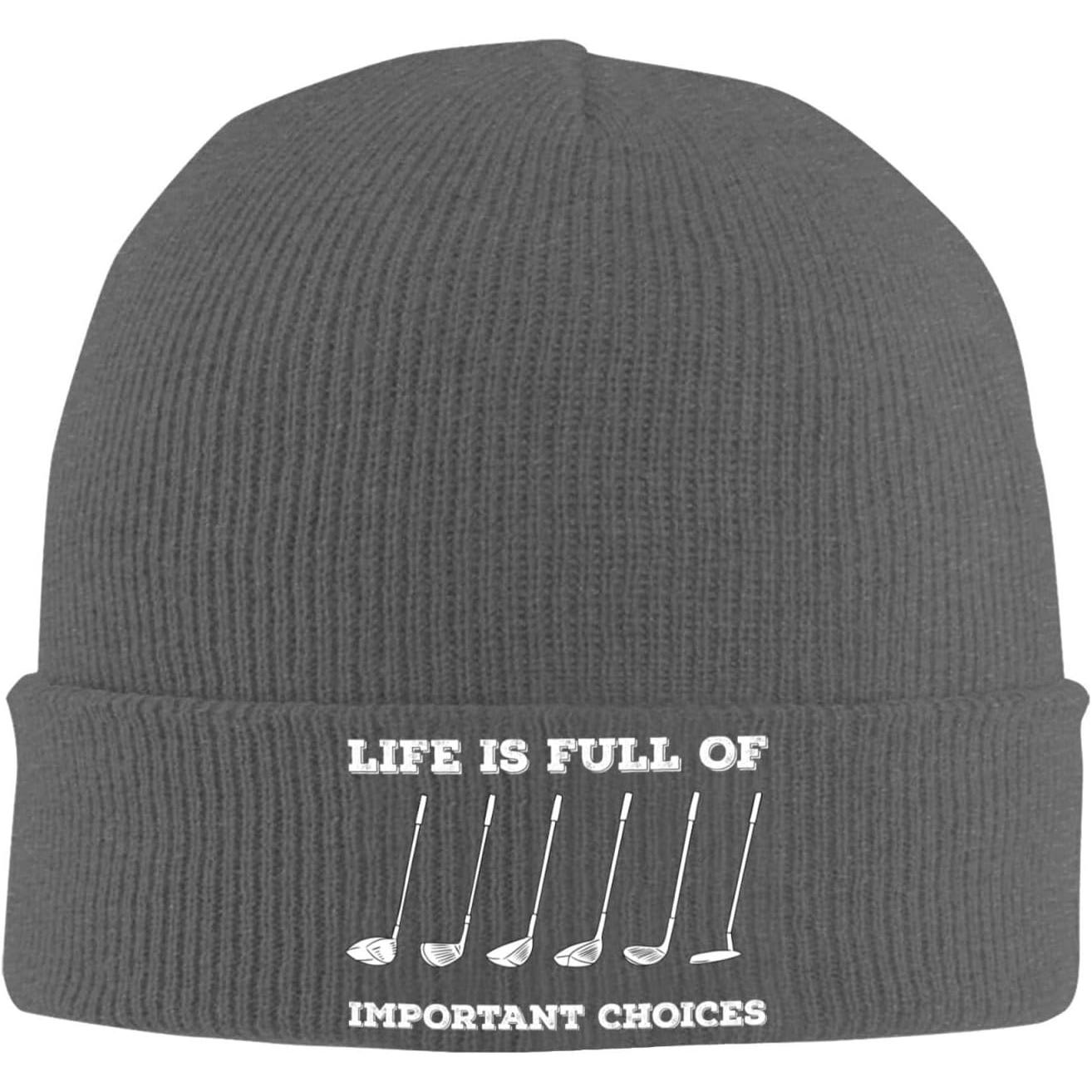 Beanie Cuffed Knit - Hayat Önemli Kararlarla Doludur Erkekler ve