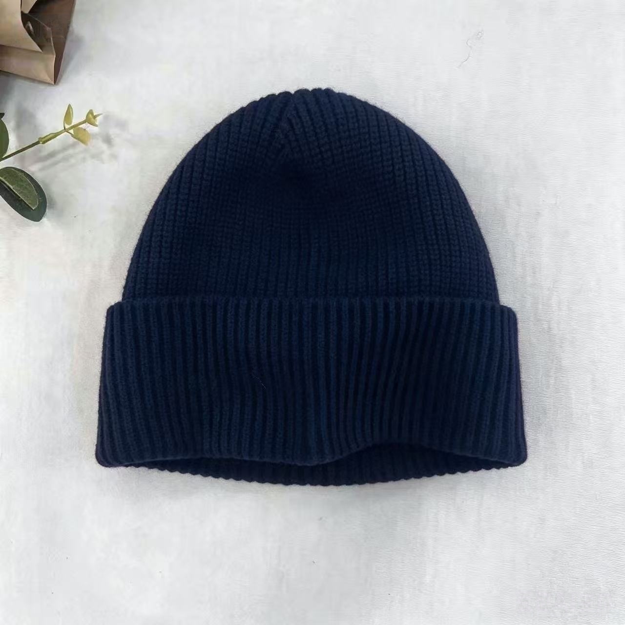 Lacivert Nervürlü Örgü Termal  - Beanie Cuffed Knit incelemesi ve fiyatı