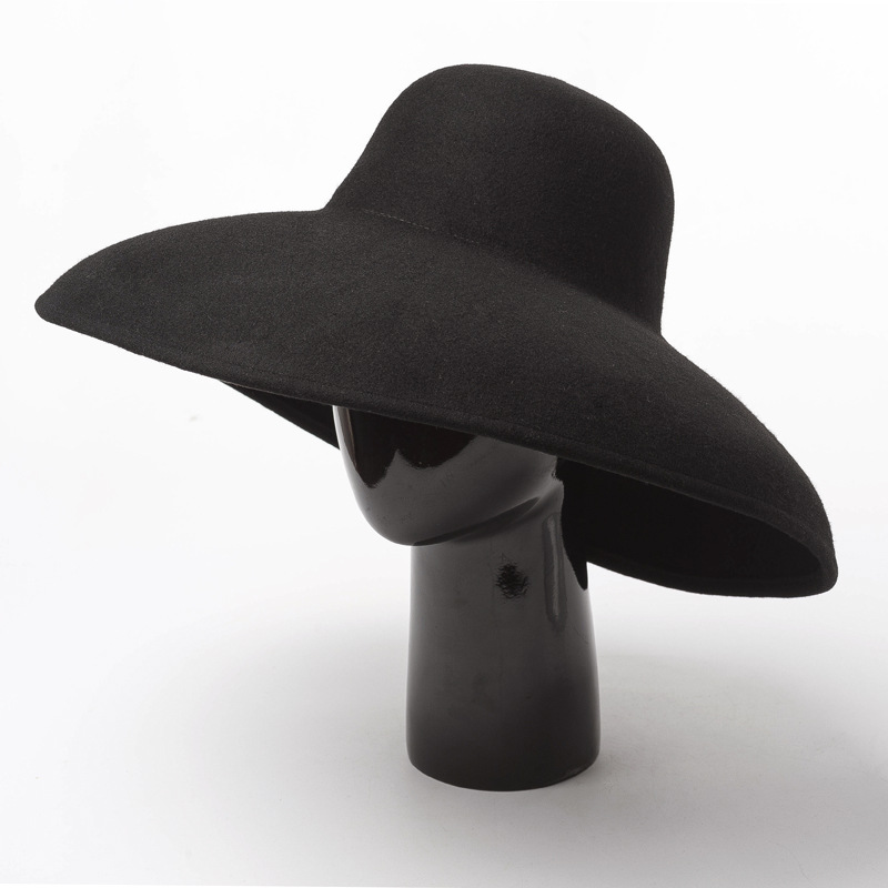 Klasik büyük geniş kenarlı yün - Fedora Hat Wool incelemesi ve fiyatı