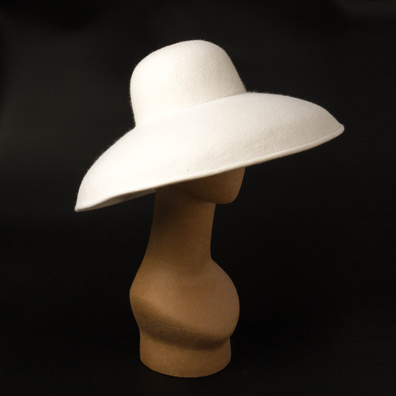 Klasik büyük geniş kenarlı yün - Fedora Hat Wool incelemesi ve fiyatı