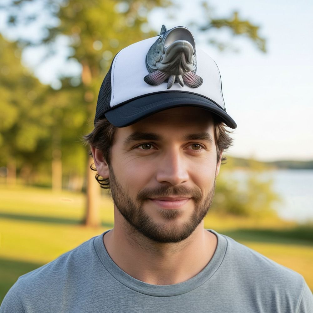 Komik 3D Balık Hayvan kamyon ş - Trucker Cap Mesh incelemesi ve fiyatı