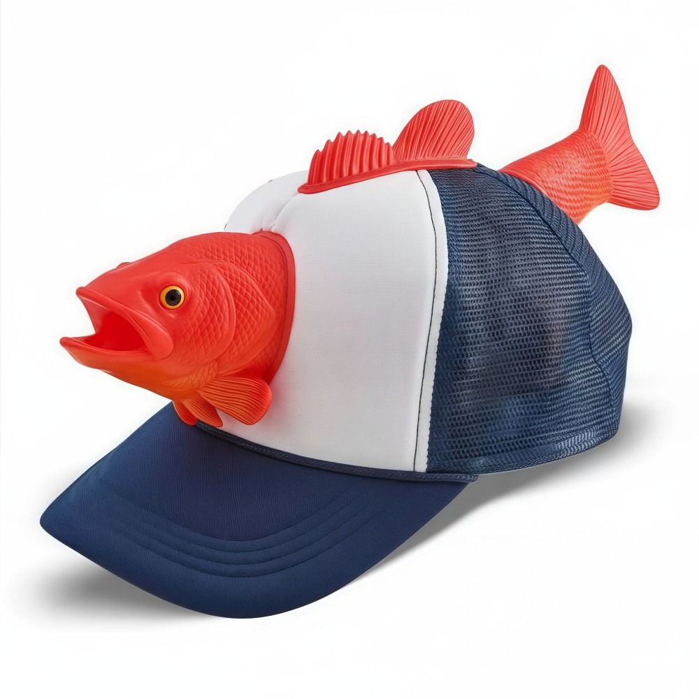 Komik 3D Balık Hayvan Kamyon Ş - Trucker Cap Mesh incelemesi ve fiyatı