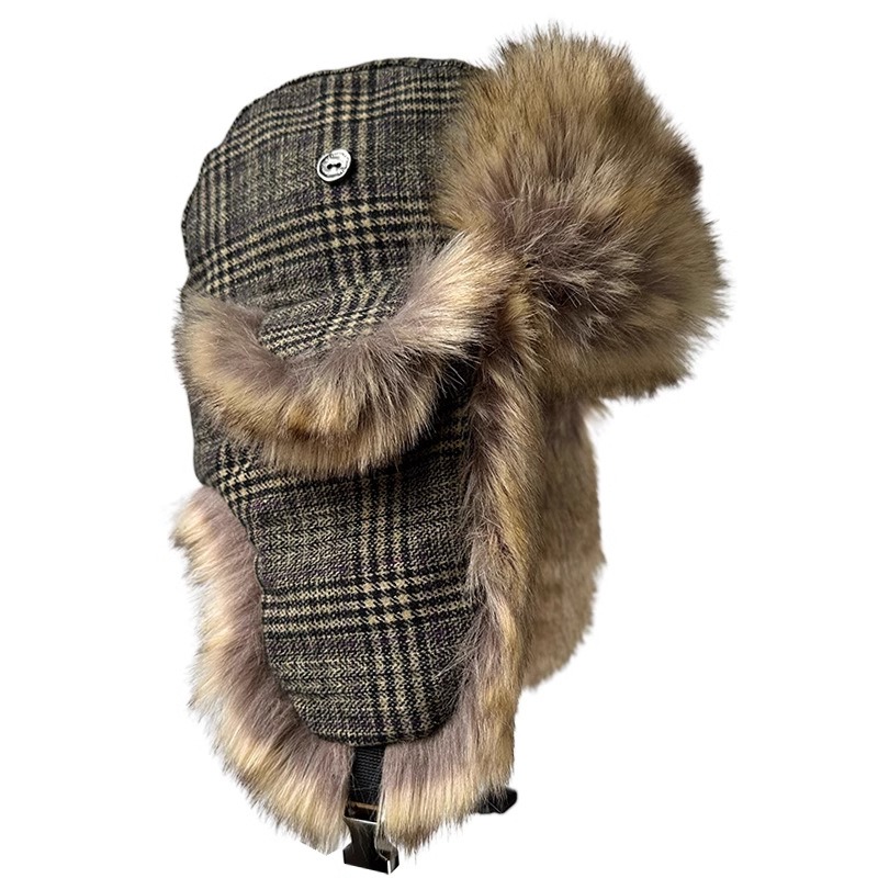 Sonbahar Kış Koyu Ekose Kulakl - Trapper Hat Ear Flap incelemesi ve fiyatı