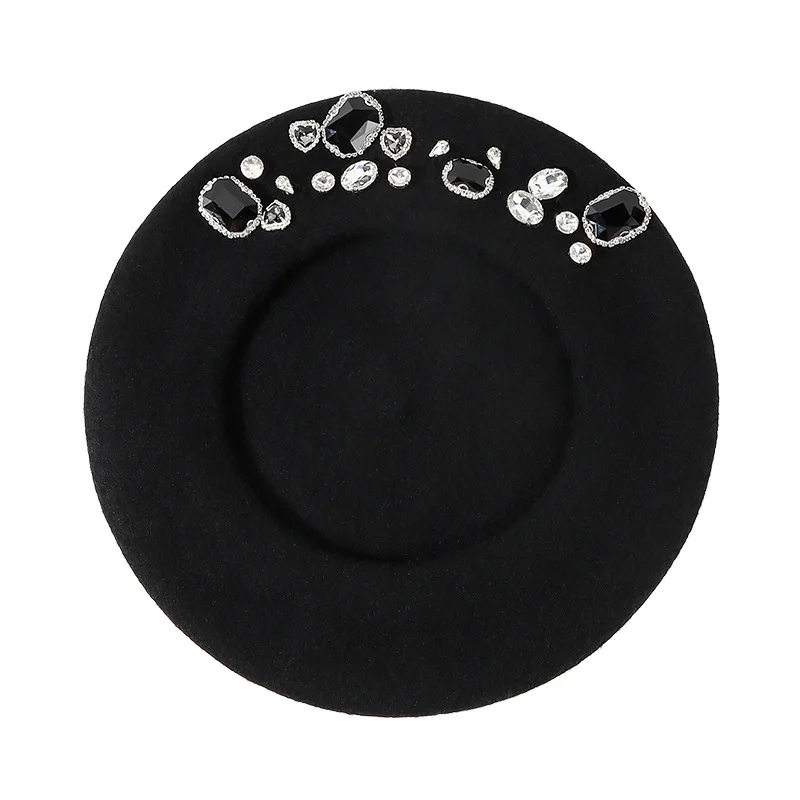 Kadınlar için Çarpıcı Taşlı Yü - Beret French Wool incelemesi ve fiyatı