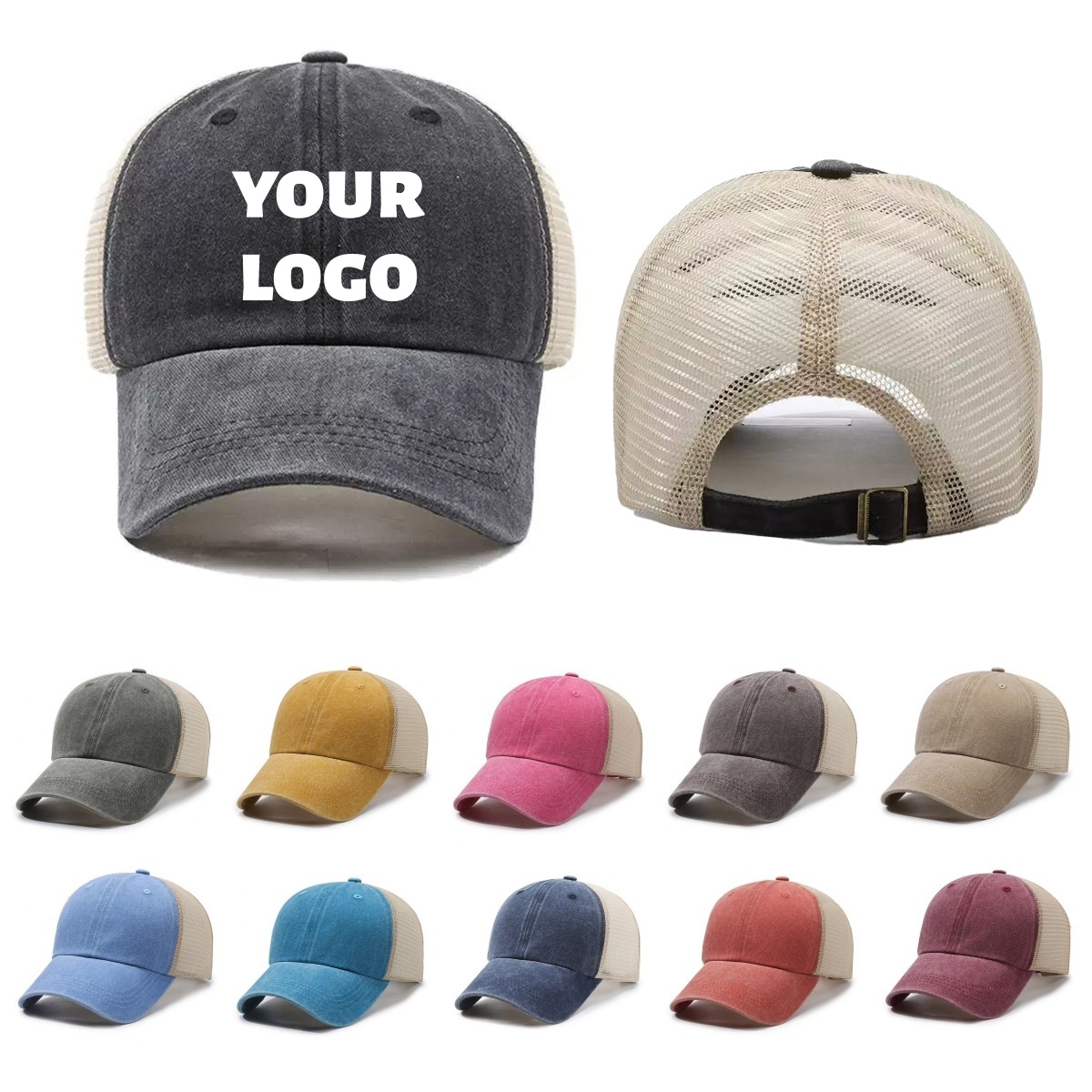 Özel Logolu Yıkanmış Fileli Şa - Visor Sun Hat incelemesi ve fiyatı