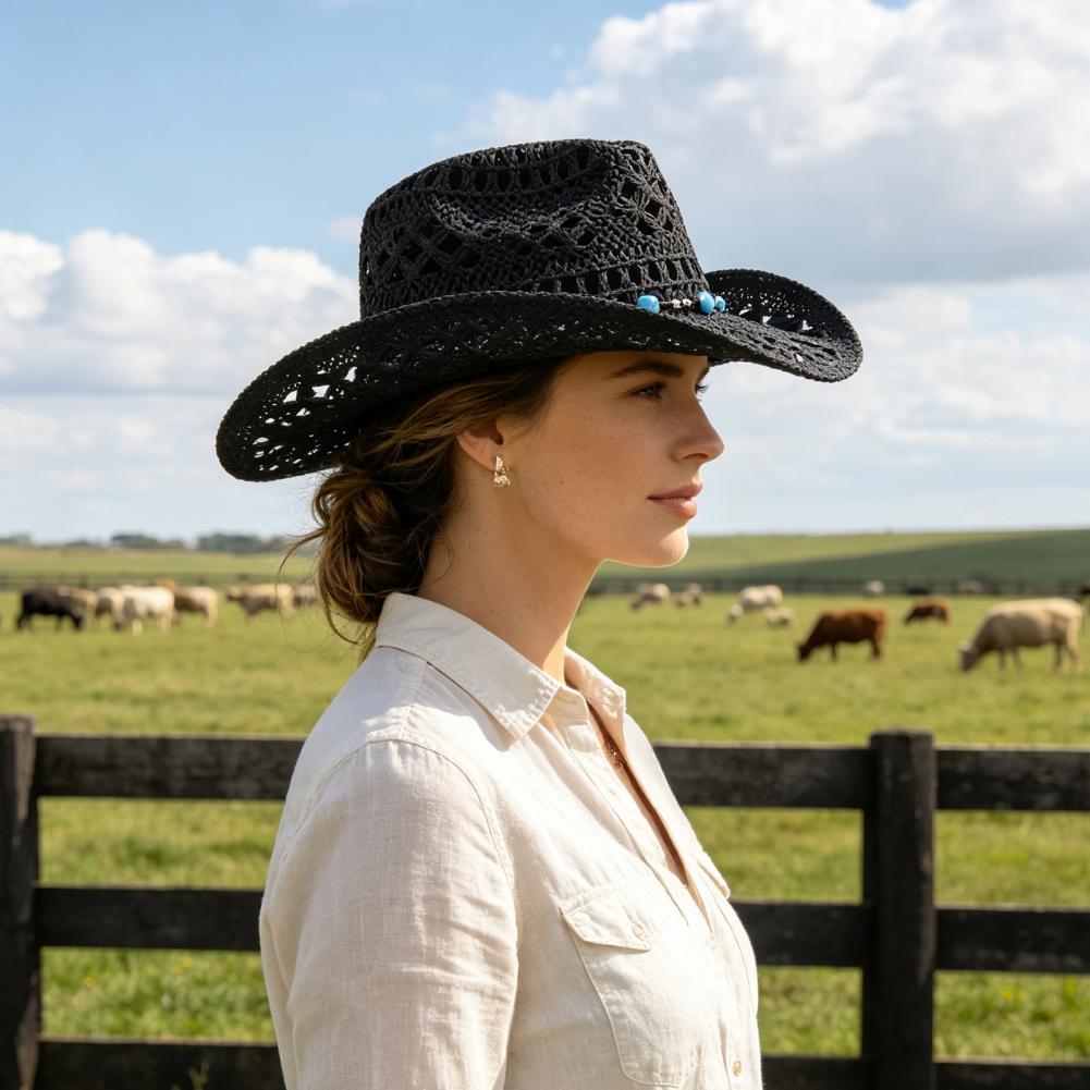 Geniş Kenarlı Kovboy Şapkası B - Cowboy Hat Straw incelemesi ve fiyatı