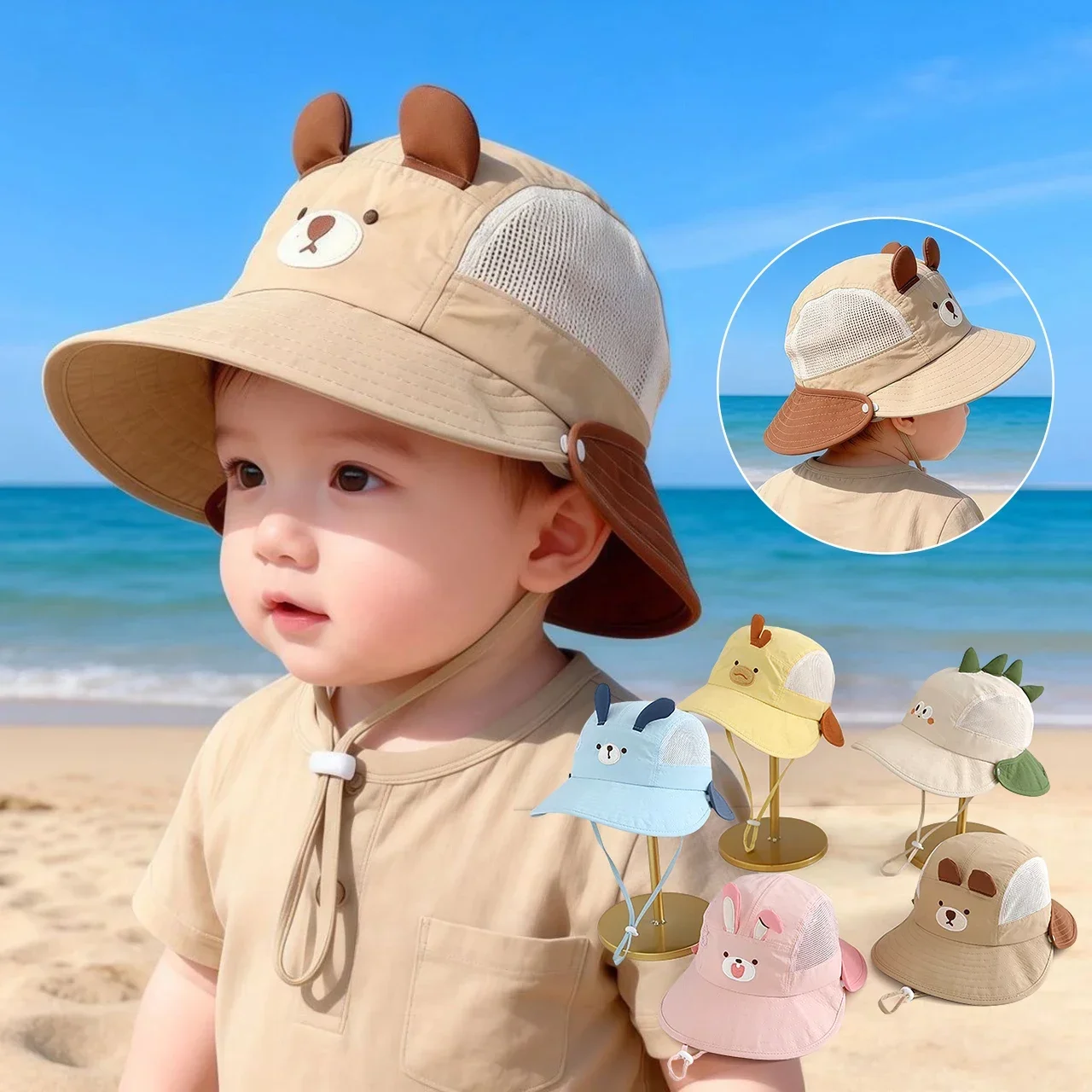 Bebek Karikatür Ayı Tavşan Kul - Sun Hat Wide Brim incelemesi ve fiyatı