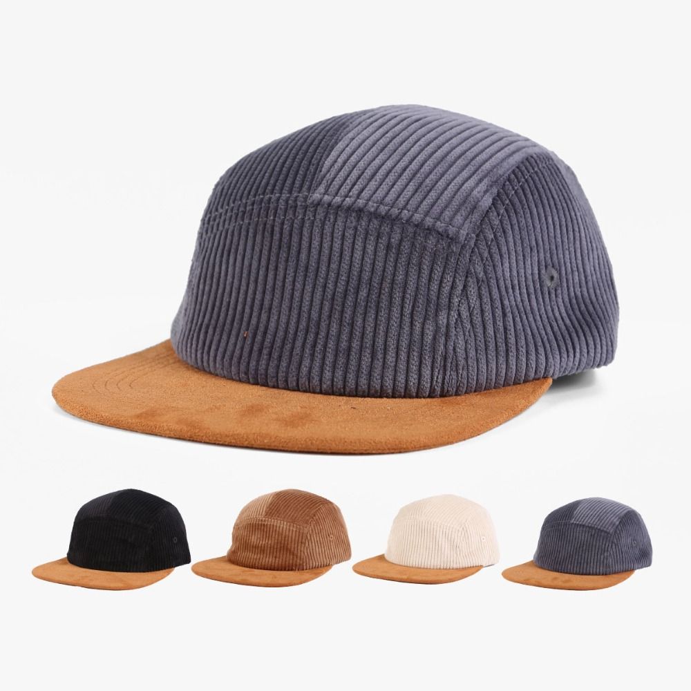 Çok Yönlü Retro Düz Siperli Be - Corduroy Cap 5 Panel incelemesi ve fiyatı