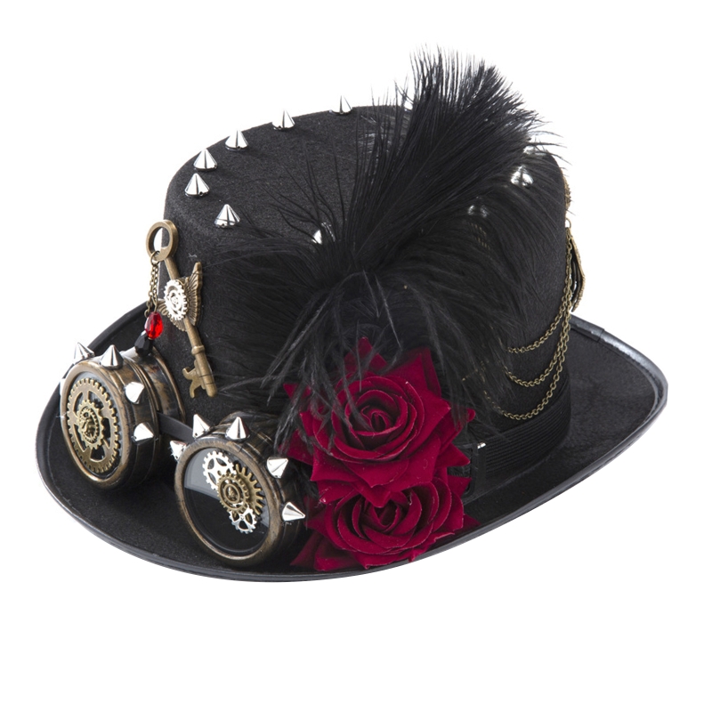 Y166 Vintage Steampunk Şapka S - Fedora Hat Wool incelemesi ve fiyatı