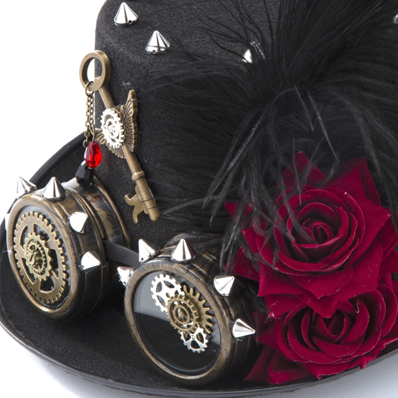 Y166 Vintage Steampunk Şapka S - Fedora Hat Wool incelemesi ve fiyatı