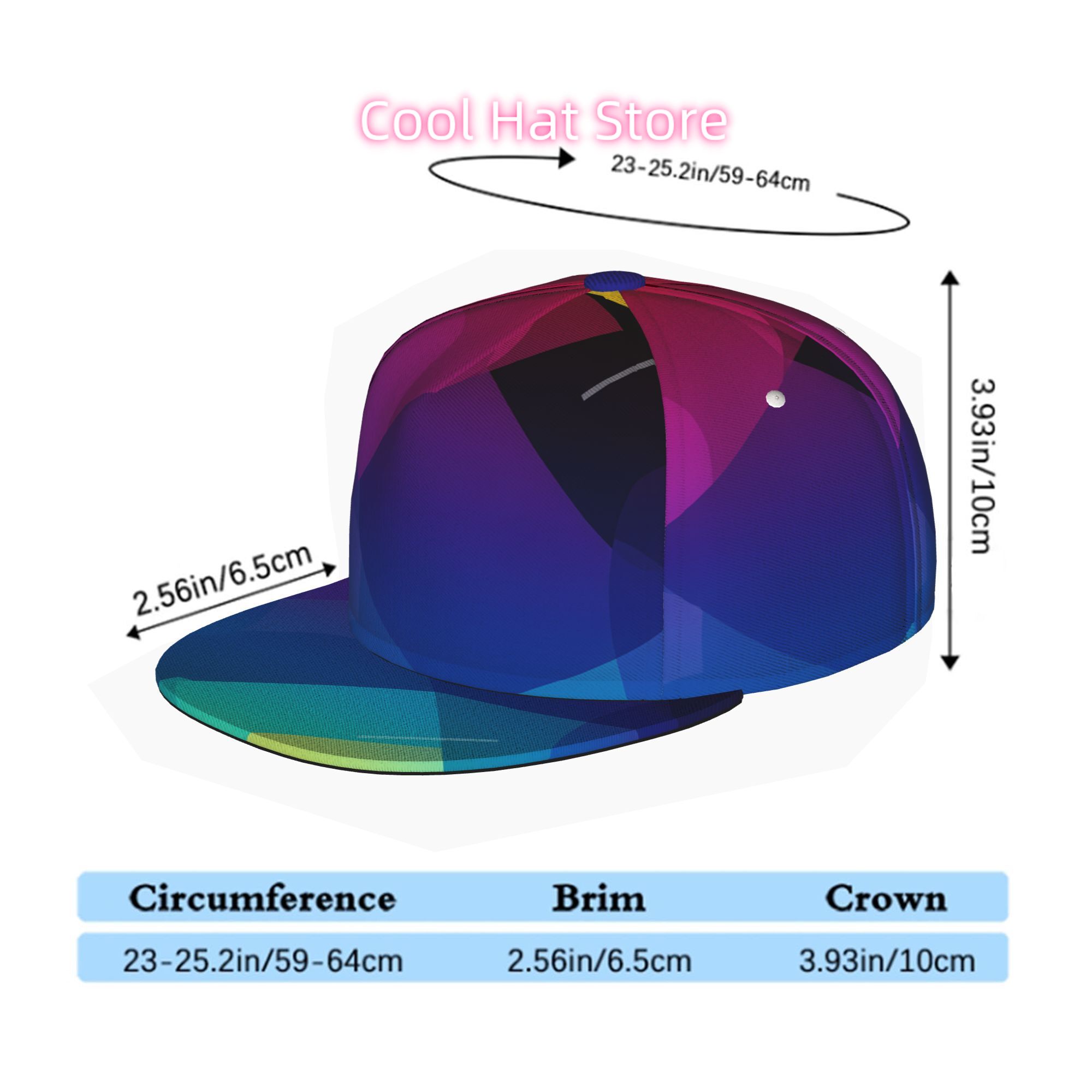 Canlı Geometrik Tasarım, Erkek - Snapback Hat Flat incelemesi ve fiyatı
