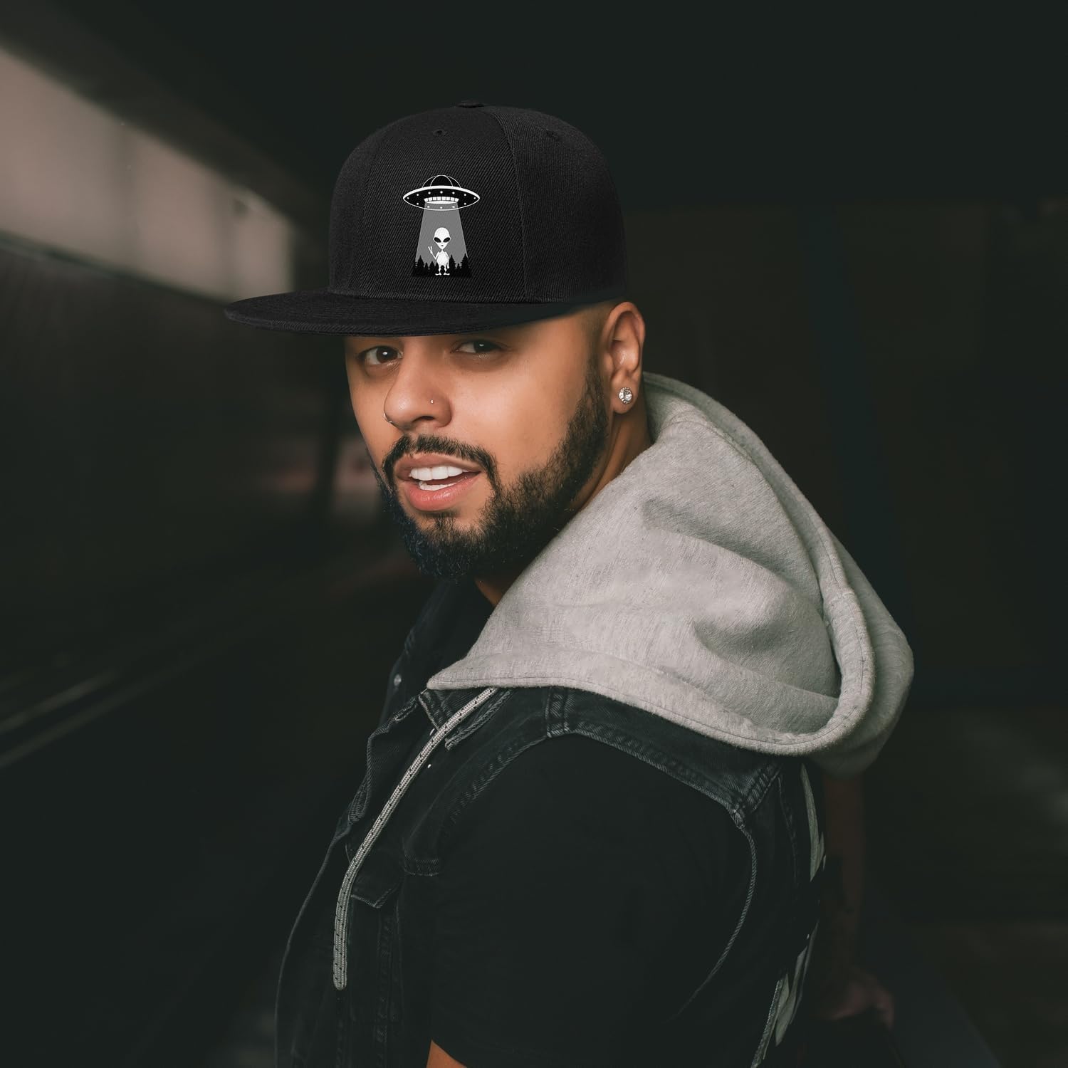 Ufo Aliens Erkekler için Snapb - Snapback Hat Flat incelemesi ve fiyatı