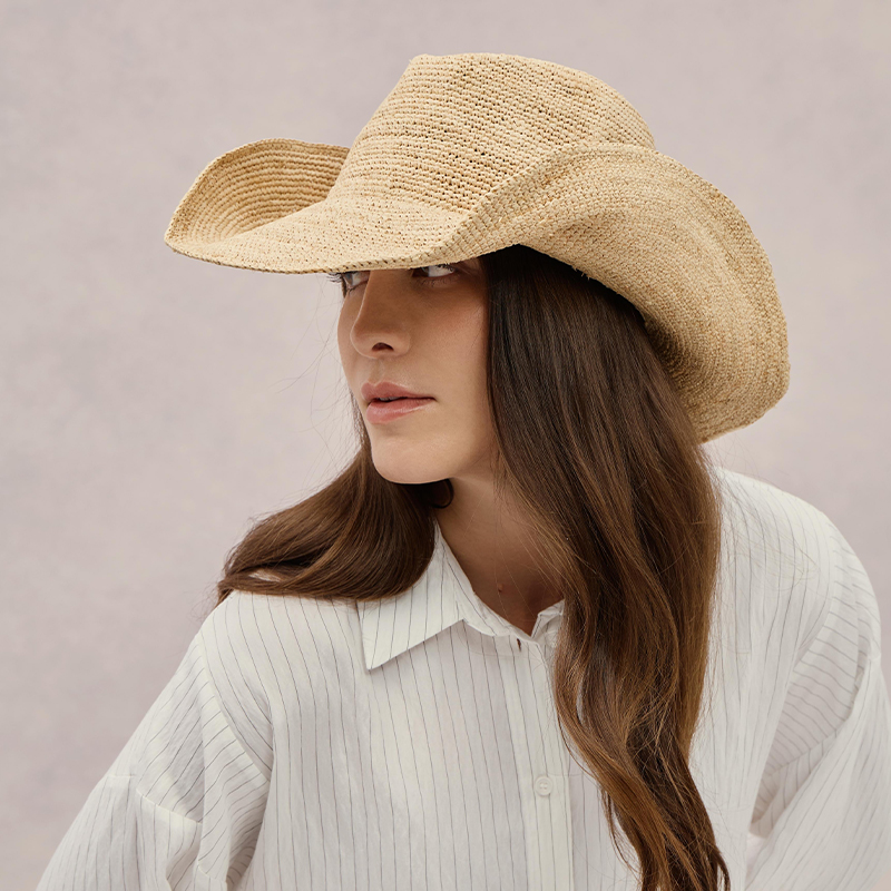 Premium Rafya Hasır Şapka Lüks - Cowboy Hat Straw incelemesi ve fiyatı